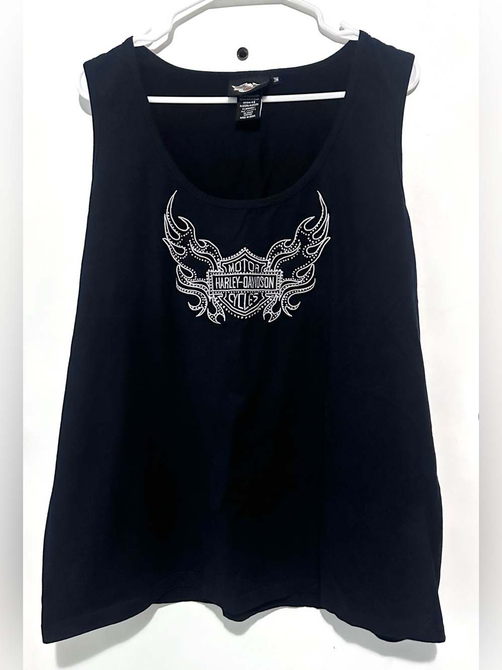Harley Davidson Embellished Tank Top 3XL